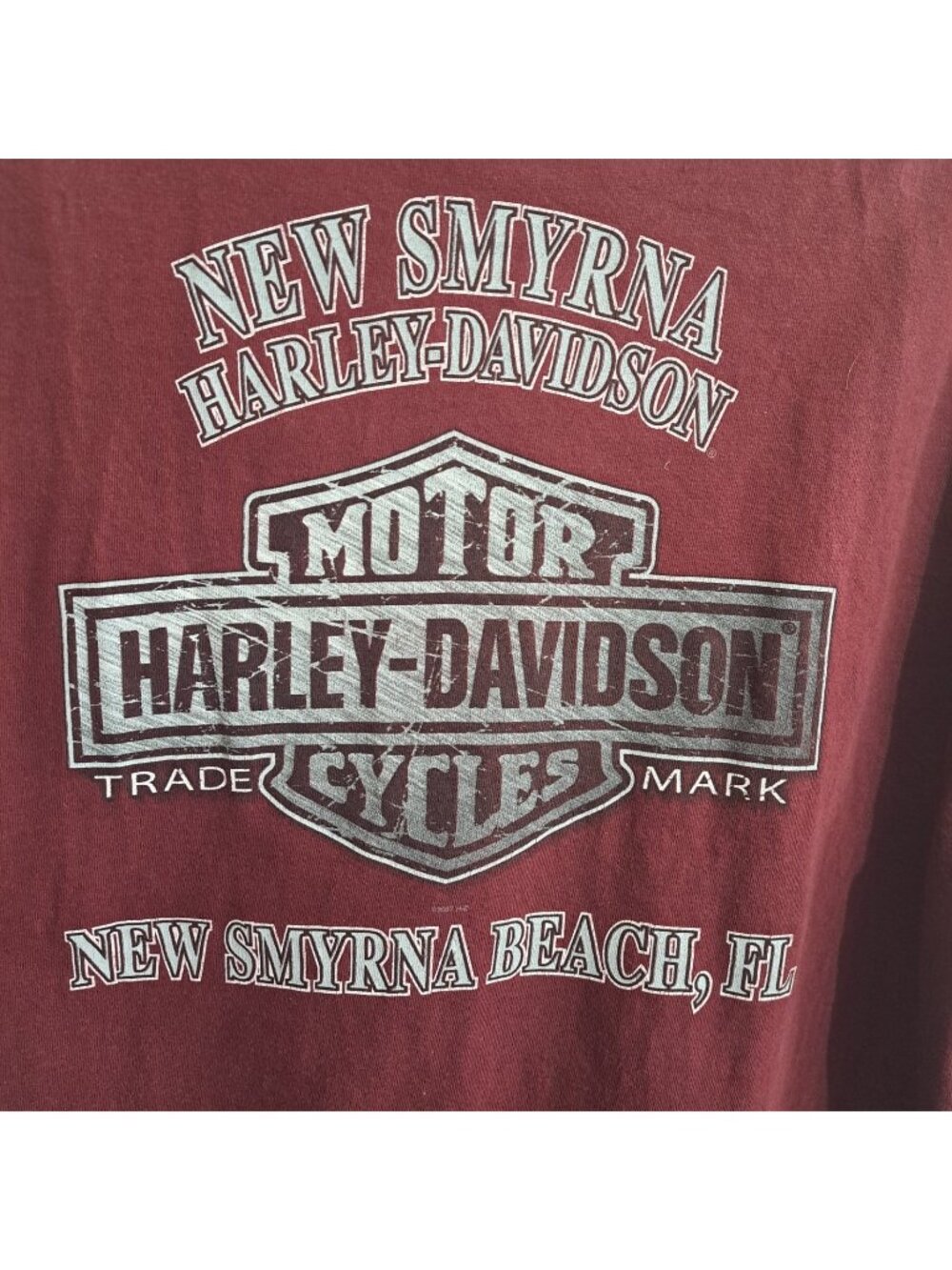 Harley-Davidson Men's L Short Sleeve Red Shirt New Smyrna Beach FL